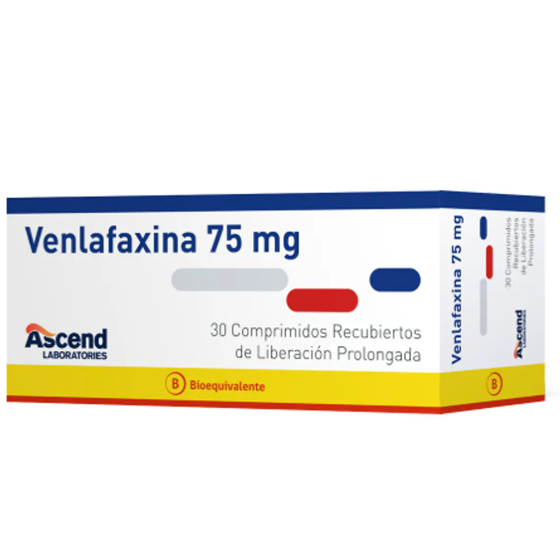 Venlafaxina (B) 75 mg 30 Comprimidos recubiertos. Ascend 1
