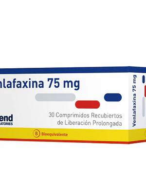 Venlafaxina (B) 75 mg 30 Comprimidos recubiertos. Ascend