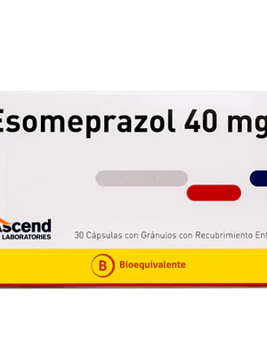 Esomeprazol (B) 40 mg 30 Cápsulas con gránulos. Ascend 
