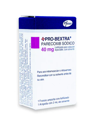 Pro-Bextra Parecoxib 40 mg Inyectable 1 Frasco-Ampolla.