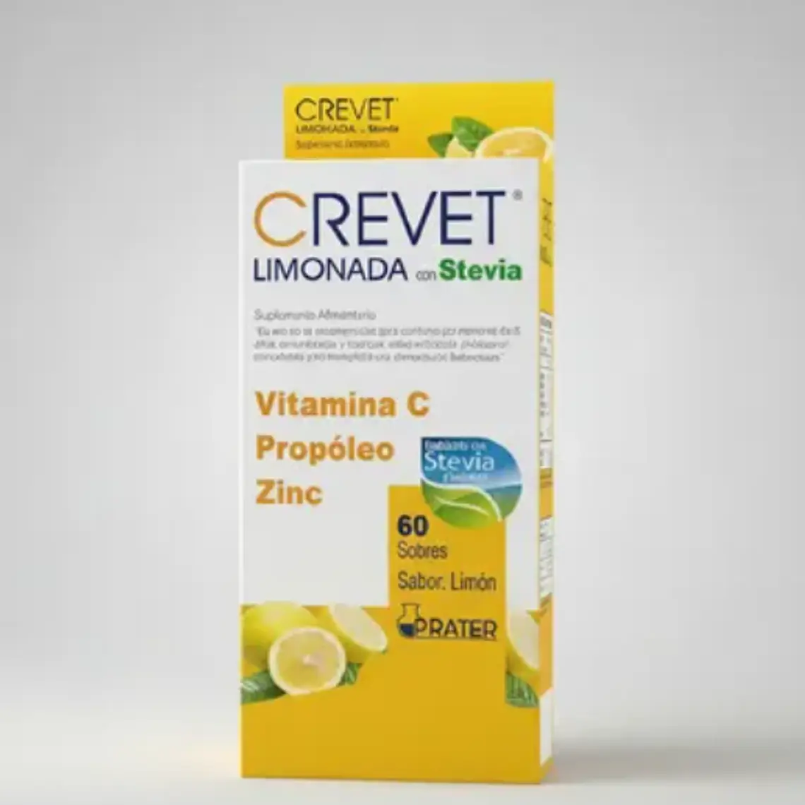 Crevet Limonada Caliente con Stevia 60 sobres. 1