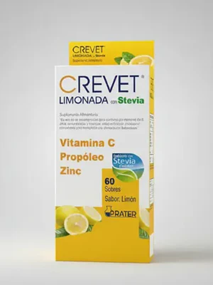 Crevet Limonada Caliente con Stevia 60 sobres.