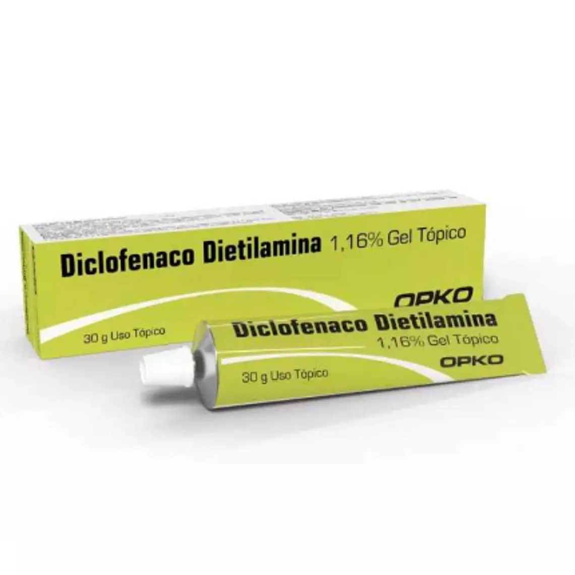 Diclofenaco dietilamina Gel tópico 1,16 % 30 g. Opko 1