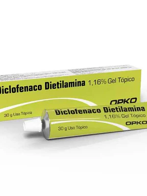 Diclofenaco dietilamina Gel tópico 1,16 % 30 g. Opko