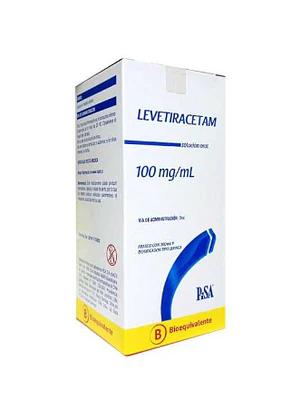 Levetiracetam (B) Solución oral 100 mg/ml 300 ml.  Pisa