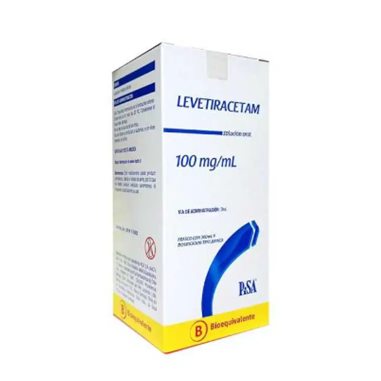 Levetiracetam (B) Solución oral 100 mg/ml 300 ml.  Pisa 1