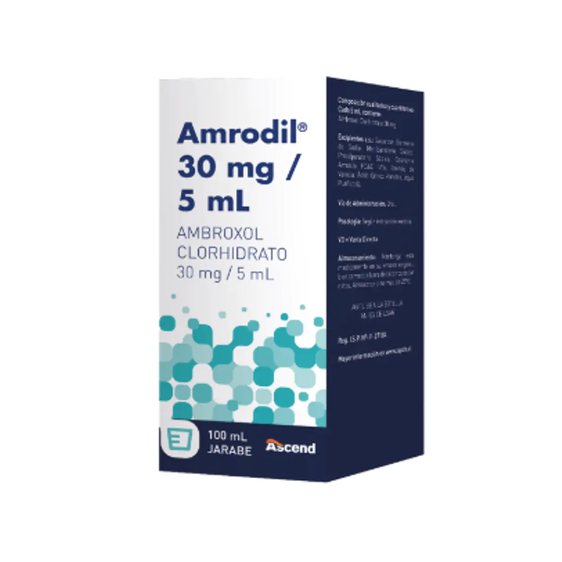 Amrodil Ambroxol 30 mg/ 5 ml Jarabe 100 ml. 1