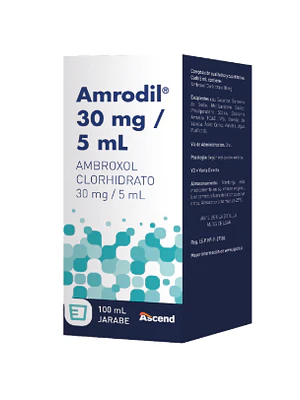 Amrodil Ambroxol 30 mg/ 5 ml Jarabe 100 ml.