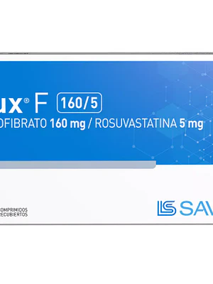 Rux F  Fenofibrato, Rosuvastatina 160/5 mg 30 Comprimidos recubiertos.