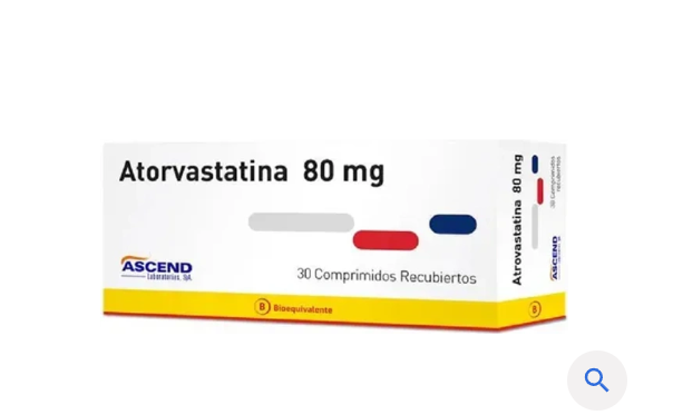 Atorvastatina 80 mg x 30 comprimidos