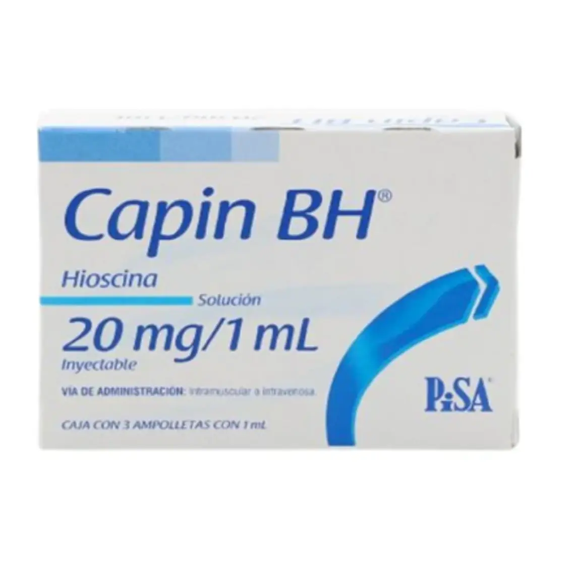 Capin BH Hioscina 20 mg/ml 3 Ampollas. 1