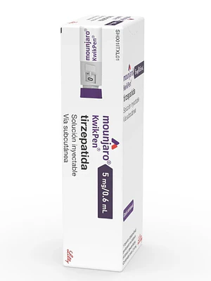 Mounjaro Kwikpen Tirzepatida 5 mg/0,6 ml Solución inyectable 4 dosis.