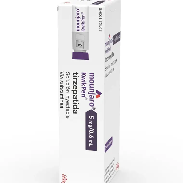 Mounjaro Kwikpen Tirzepatida 5 mg/0,6 ml Solución inyectable 4 dosis. 1