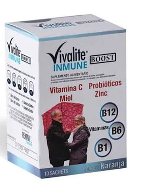 Vivalite Inmune Boost Sabor A Naranja 10 sachets.