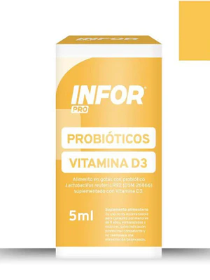 Infor Pro Probióticos + Vitamina D3 5 ml.