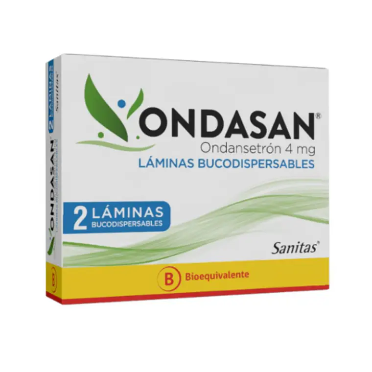 Ondasan Ondansetron 4 mg 2 láminas. Sanitas 1