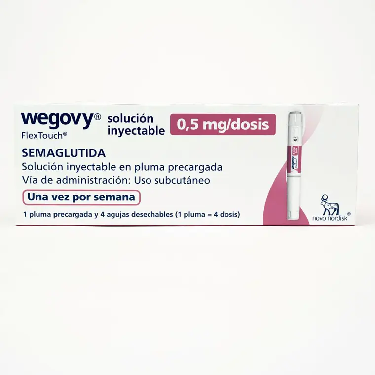 Wegovy 0.5 Mg 1 Dispositivo Flextouch, contiene 4 Agujas. Semaglutide. 1