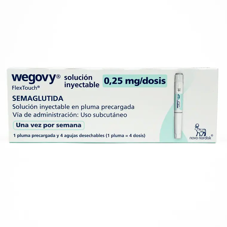 Wegovy 0.25 Mg 1 Dispositivo Flextouch, contiene 4 Agujas. Semaglutide. 1