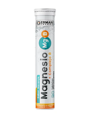 Magnesio+ Complejo B 20 Tabletas efervescentes. German Energy