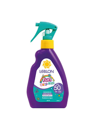 Protector solar Leblon Kids Fun FPS50 Gatillo 2450 ml.