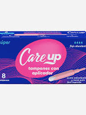TAMPON CON APLICADOR SUPER X 8 UND CARE UP