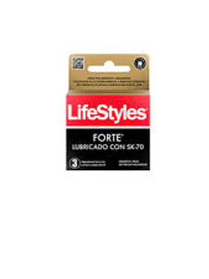 LIFESTYLES FORTE LUBRICADO SK-70 X 3 UNIDADES