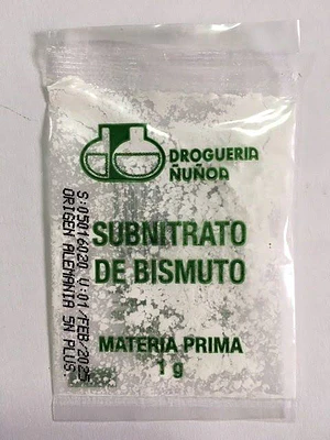 BISMUTO SUBNITRATO SOBRES X 1 GR