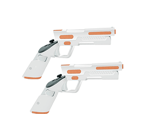 Pistola VR Gaming para Meta Quest 3 – Empuñadura de Disparo Táctil para Controladores Touch