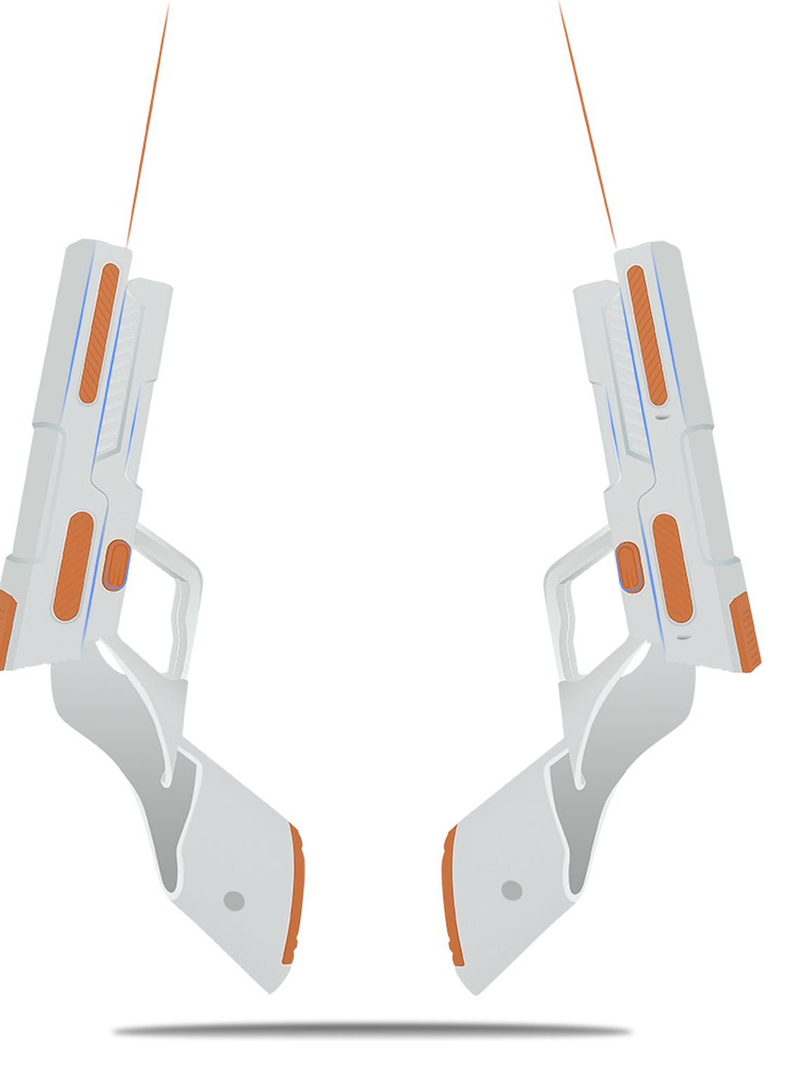 Pistola VR Gaming para Meta Quest 3 – Empuñadura de Disparo Táctil para Controladores Touch 2