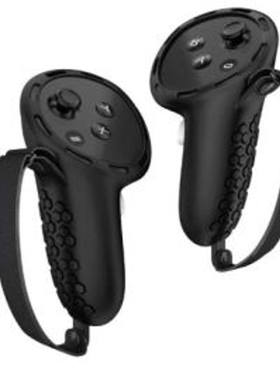 Empuñaduras de controlador de silicona con correa de mano ajustable, cubierta de mango antideslizante, cubierta de empuñaduras para accesorios Meta Quest 3S/Quest 3 VR 3