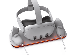 Base de carga TY-3827 para Meta Quest 3 VR Estación de carga con soporte y luz LED