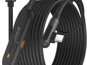 Cable de carga para realidad virtual (VR) de 6 m (chip de última generación), compatible con accesorios Meta Quest 3S/Quest 3/Oculus Quest 2/Pico 4 y PC/SteamVR. ¡Un regalo increíble! Cable USB 3.0 a 