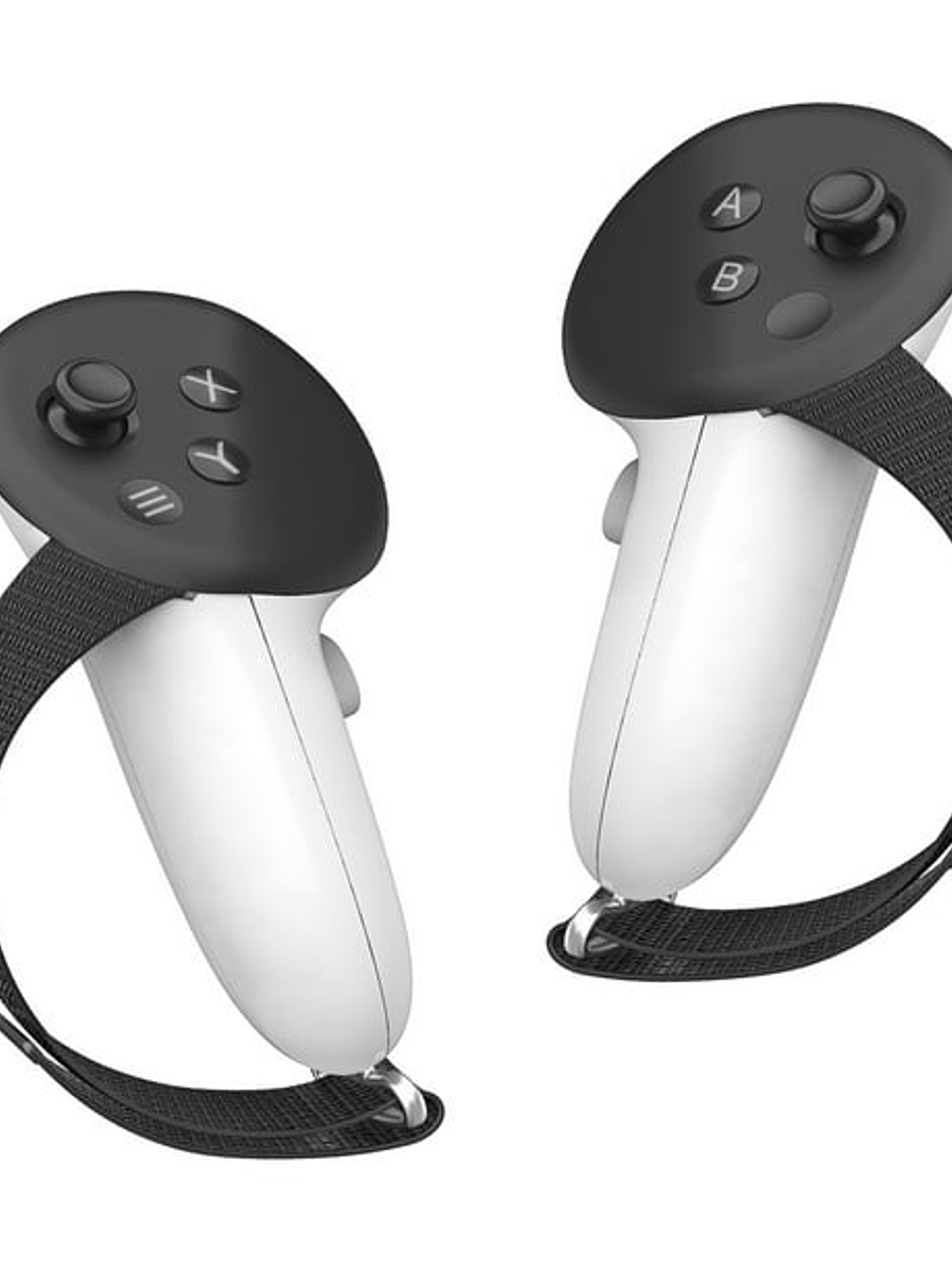 Compatible con Meta Quest 3/3S Estuche protector con agarre Diseño antideslizante y resistente a caídas Correa de muñeca ajustable ABS y nailon duraderos - Negro 1