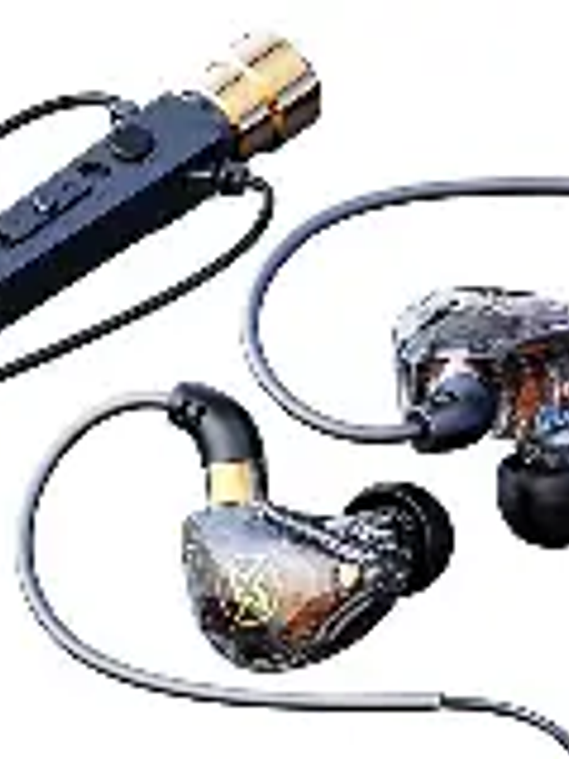 Auriculares con cable de alta fidelidad con micrófono, auriculares dinámicos con cancelación de ruido, auriculares intrauditivos con graves para deportes, Fitness y música 1