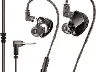 Auriculares con cable de alta fidelidad con micrófono, auriculares dinámicos con cancelación de ruido, auriculares intrauditivos con graves para deportes, Fitness y música