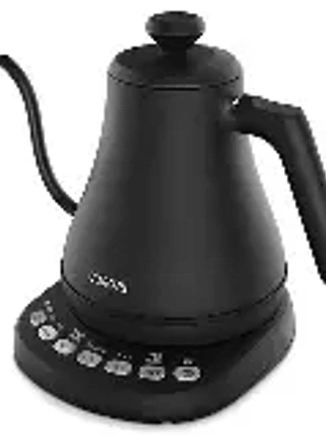 Govee - Hervidor eléctrico inteligente, diseño de cuello de cisne con temperatura variable, WiFi, control mediante Alexa, calentamiento rápido de 1200 W, 100 % acero inoxidable, 0.8 L, negro mate 3