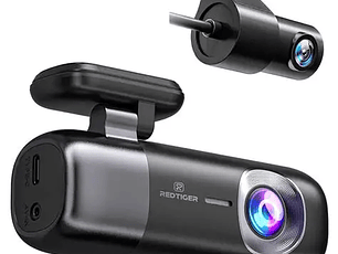 Cámara de tablero delantera y trasera REDTIGER 4K con sensor G de asistencia al conductor alimentado por IA