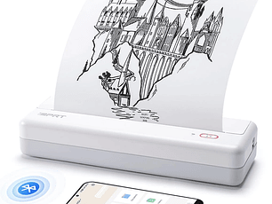 Impresora portátil iDPRT para viajes inalámbrica Bluetooth impresora móvil A4 pequeña