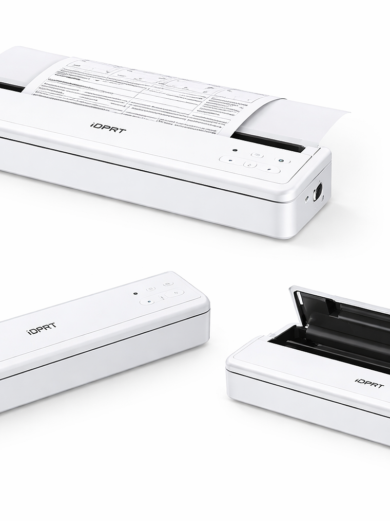 Impresora portátil iDPRT para viajes inalámbrica Bluetooth impresora móvil A4 pequeña 3