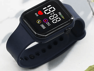 Reloj Deportivo para Mujer y Hombre, Reloj Digital LED Electrónico, Moda Casual, Reloj de Silicona Simple para Mujer