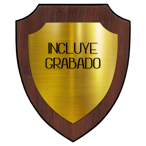 Escudo Madera SF con Placa