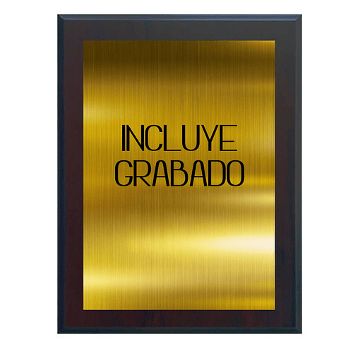 Retablo Nogal con Placa