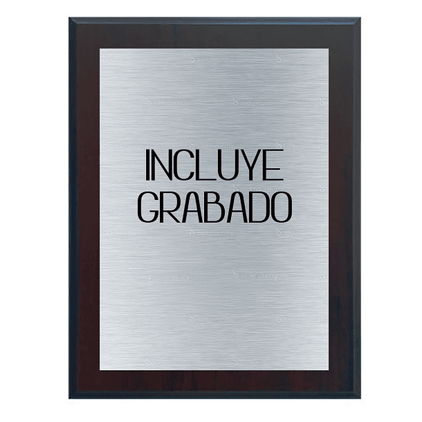 Retablo Nogal Grande con Placa 2