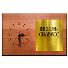 Retablo de Madera con Reloj RR con Placa 1