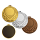 Medallas 50mm Reverso Negro