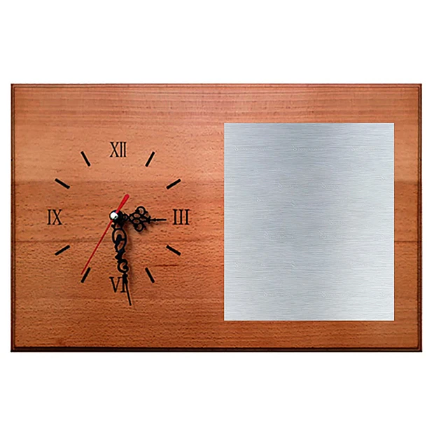Retablo de Madera con Reloj RR con Placa 2