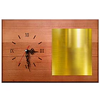 Retablo de Madera con Reloj RR con Placa 1