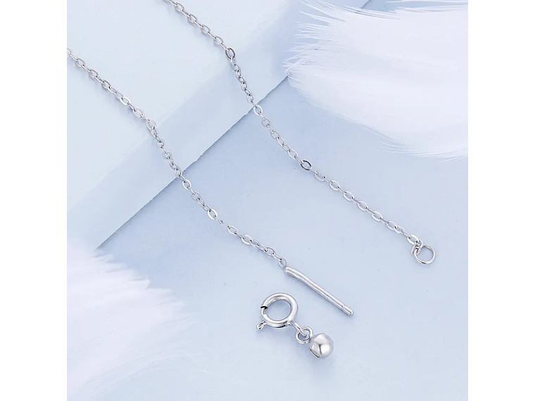 Collar Plata 925 Luna y Conejo 6