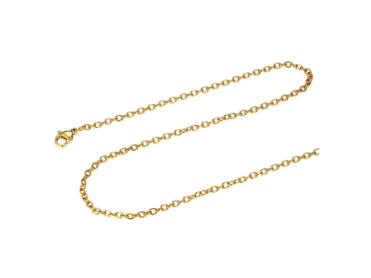 Cadena Acero 50cm Tradicional Dorada 1