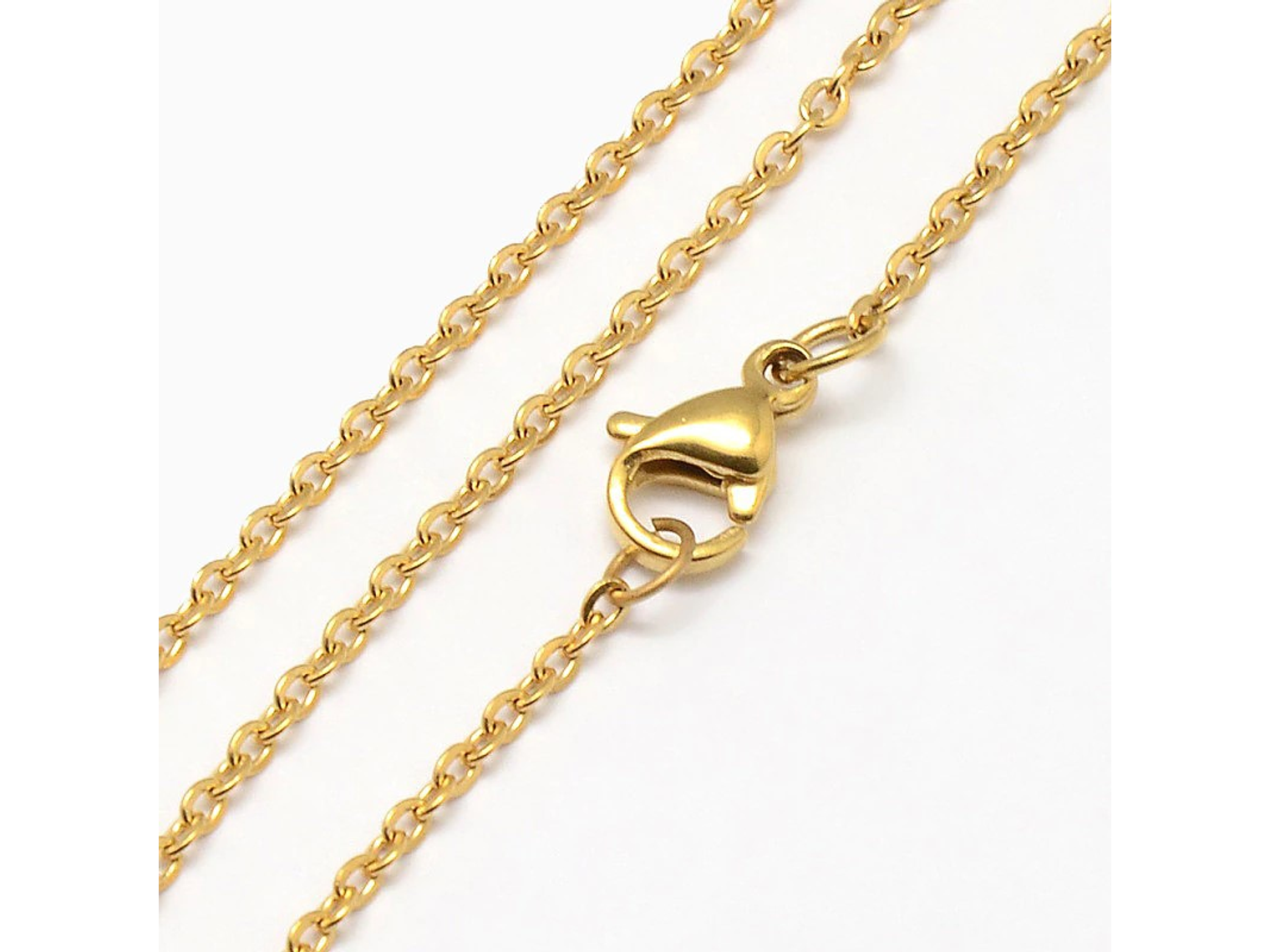 Cadena Acero 50cm Tradicional Dorada 2